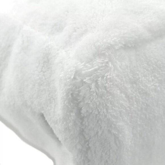 Auth PRADA TERRY Handbag Tote Bag White Pile/Silvertone - Picture 7 of 14